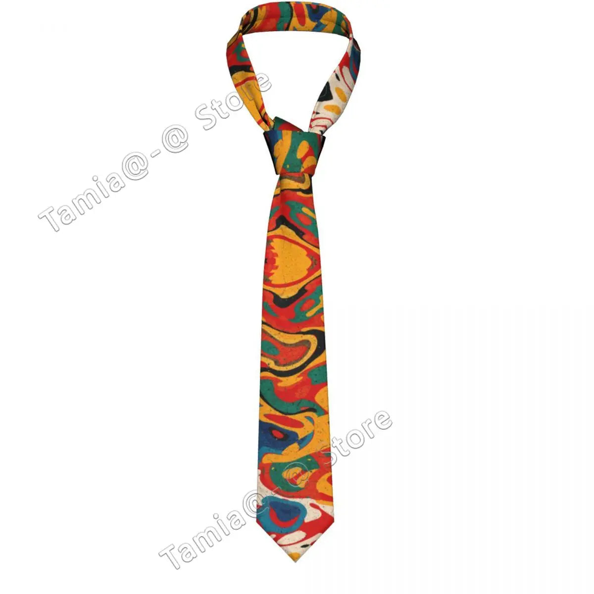 New Polyester Silk 8cm Tie For Men Cat Neck Fashion Slim Mens Necktie Personality Cravate Wedding Business Accessories Ties