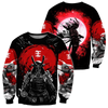 Japanese Mythology Mask Printed Sweatshirt Men's Clothes Harajuku Street Pullover Top 3D Printed Mysterious Culture Sweatshirts