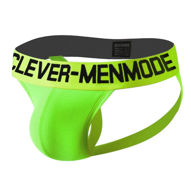 Men Jock Strap Thong Mesh Sexy Underwear Man Jockstrap Open Butts Panties Erotic Lingerie Penis Pouch Buttocks Underpants hombre