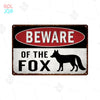 Wildlife Warning Signs Beware Of The Pig Snakes Metal Sign Animals Tin Plate Wild Forest Warning Plaque Retro Wall Stickers Sign