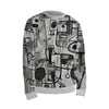 Graffiti Men's Street 3D Printed Pullover Sweatshirt Holiday Vacation Going out Sweatshirts Yellow Purple Crew Neck Print Hoodie