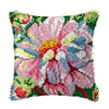 Flower Latch Hook Kit Cute Knooppakket Kussen Knopen Pillow Button Smyrna Knooppakket Needlework Button Packagek Linkhaak Kussen