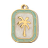 3pcs/Lot Stainless Steel Enamel Plam Flip Flop Shell Diy Charm Women Watermelon Strawberry Necklace Pendant Summer Ocean Jewelry