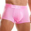 Fashion Fluorescent Color Men's Underwear Sporty Breathable Mesh Boxer Briefs Sexy Transparent Male Underpants Gay Sissy Shorts