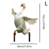 30*45cm Goose Acrylic Garden Stake Cute Goose Statue Garden Ornaments Lawn Potted Plant Decoration Flower Pot Embellishment