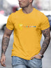 Solar System Planets Print Tees For Men, Casual Quick Drying Breathable T-Shirt, Short Sleeve T-shirt For Running Training