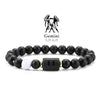12 Zodiac Bracelets Natural Stone Cancer Virgo Leo Libra Bracelet Couples Friendship Gifts Bracelets Jewelry pulsera hombre