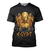 Men's Egyptian Totem 3D Printed T Shirt Summer Funny Retro Mystery Ancient Horus Harajuku Short Sleeve Streetwear