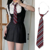 Japanese JK Tie Female Clothes Accessories Decorate Student Uniform Bow Tie Hand College Style Red Striped Ties for Girls