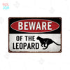 Wildlife Warning Signs Beware Of The Pig Snakes Metal Sign Animals Tin Plate Wild Forest Warning Plaque Retro Wall Stickers Sign