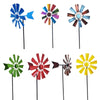 367A Wrought Iron Rotating Windmill Metal Wind Spinner Landscape Ornament for Outdoor Courtyard Yard Lawn Pinwheel Decor