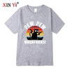 Summer Casual Men's High Quality T-shirt 100% Cotton Cool Funny Cat Printed T-shirt Casual O-neck Loose for Men T Shirt Tees Top