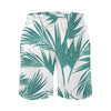 Men's Leaf Printed Pattern Casual Shorts Boys Summer Cool Hawaiian 3D Printed Casual Swim Trunks Drawstring Surfboard Shorts