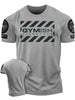 Men's Short Sleeved T-shirt Let Me Lift Weights In Peace Gym Therapy