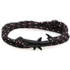 Mens Vintage Black Shark Bracelet Pure Hand Knitting Multicolor Rope Multilayer Bracelets For Women Men Cute Animal Jewelry Gift