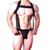 Men's Jockstrap Underwear Bodysuit Suspender Jumpsuits Sexy Lingerie Men Harness Hollow Out Bondage Elastic Hole Erotic Costume