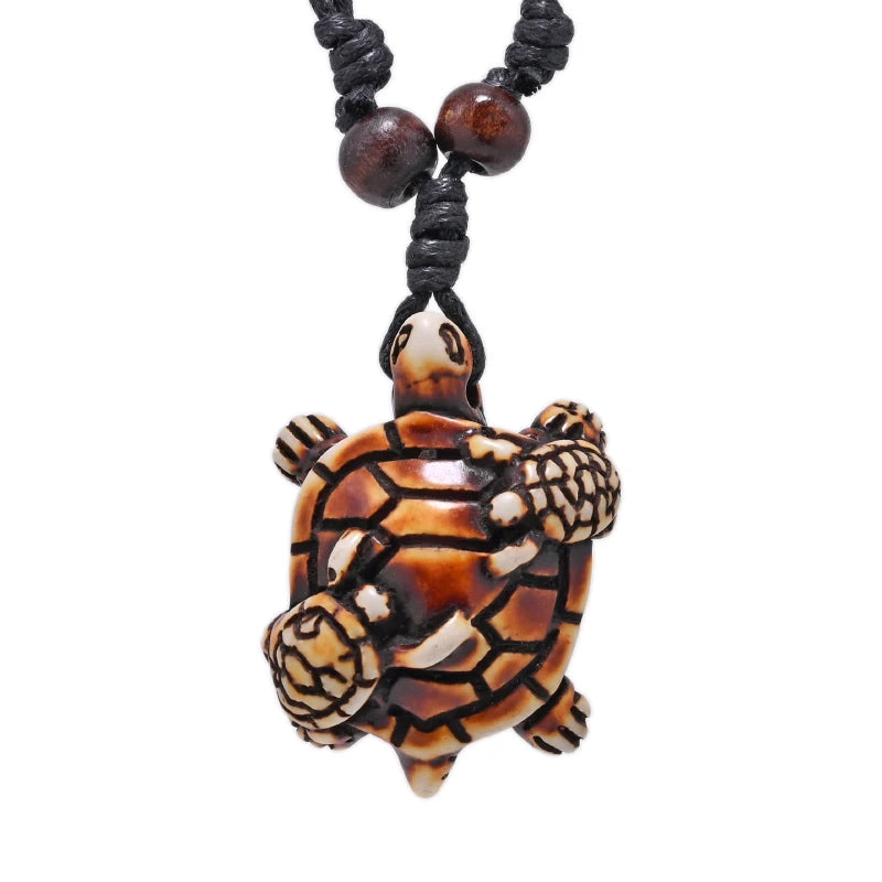 Surfer Necklace Sea Turtle Pendant Men Choker Necklace