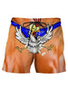 Summer New Men's Board Shorts Swimming Pants Drawstring Funny Shorts Fake Shorts Underwear Printed Micro Elastic Shorts