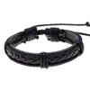 Modyle Multi-layer Gothic Leather Bracelet Set Punk Viantage Wings Charms Handwoven Bracelets for Men Jewelry Gifts