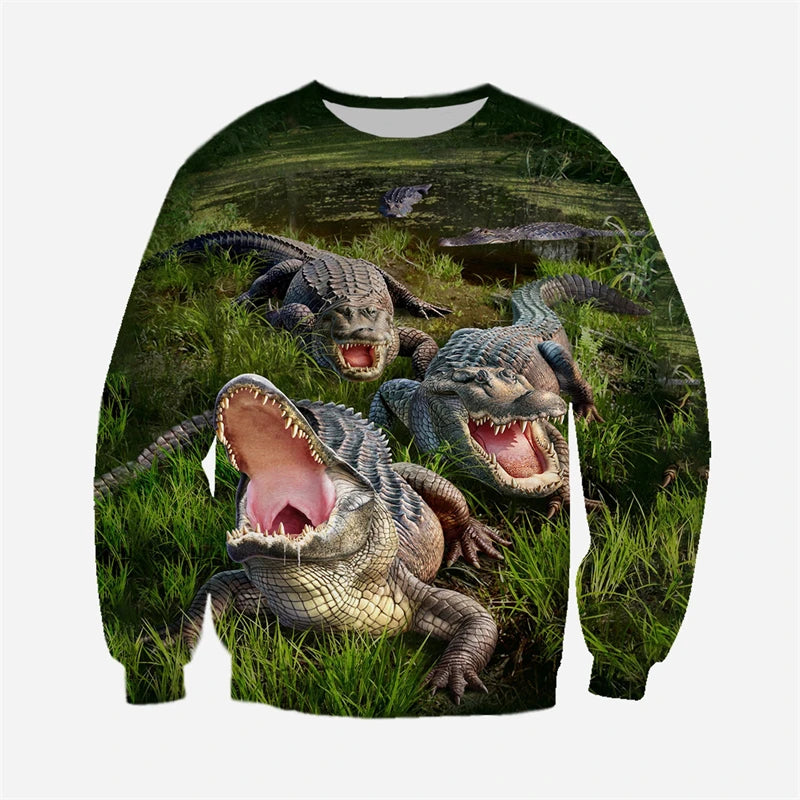 Funny Animal Pattern Sweatshirt Men's Clothing Hip Hop Cool Street Pullover Top 3D Print Cute Pig Sloth General Harajuku Hoodie