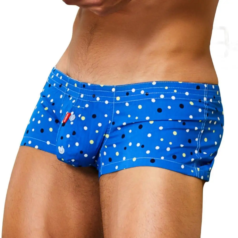 SEOBEAN 100% Cotton Men's Boxers Classic Plaid Boxer Shorts Mens Underwear Panties Home Shorts Sleep Lounge Pajama Shorts