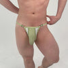 Men Thong Adjustable Underwear Ice Silk Mesh Pouch Waist Adjustable Male Panties G-String Hollow Buttocks Sexy Lingerie