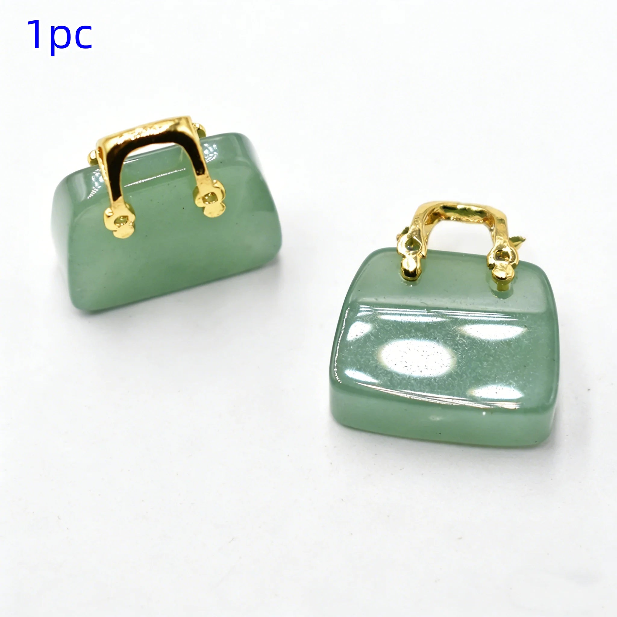Crystal Handbag Gemstone Pendant Necklace