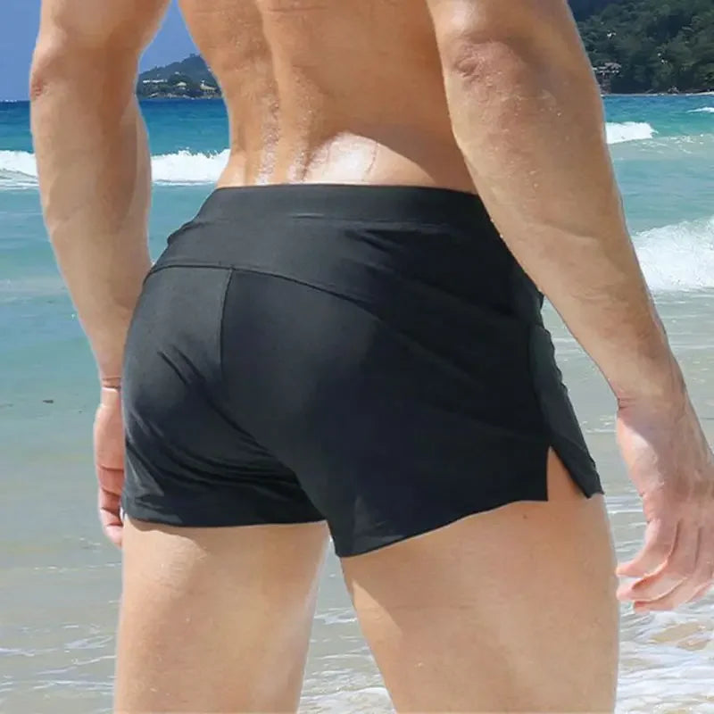 Men Boxer Shorts Home Pants Sports Fitness Shorts Nylon Quick Drying Male Underpants Underwear Swimming Beach Shorts Running