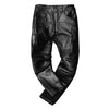 Men’s Luxury PU Leather Moto Biker Pants – High-Waist Slim Fit Designer Streetwear | European Style Pencil Pants