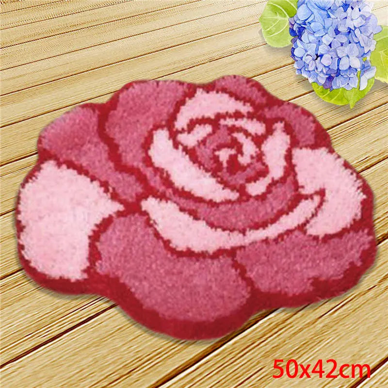 Cute Bear Carpet Embroidery Latch Hook Kit Cartoon Animal Undefined Latch Hook Rug Button Pad Package Smyrna Package Carpet DIY