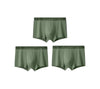 1/3Pc Men Panties Breathable Antibacterial Boxer Shorts Four-corner Shorts Teenagers Knitted Pure Color  U Convex Male Underpant