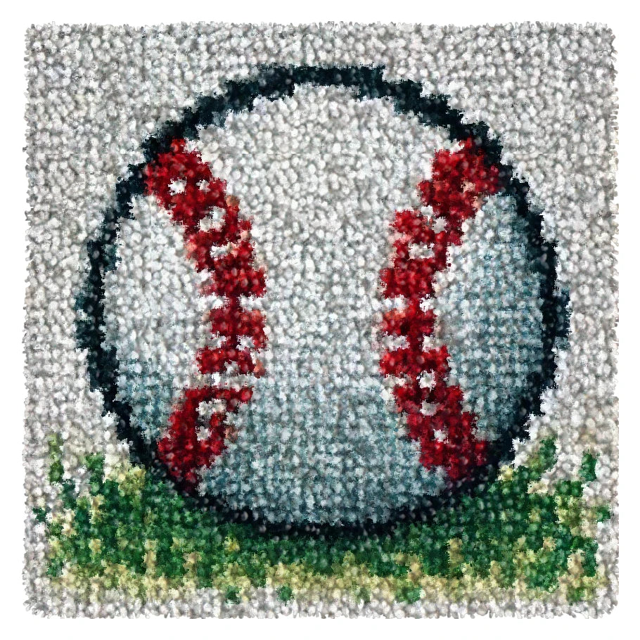 Carpet Embroidery Latch Hook Kit Football Rugby Basketball Undefined Latch Hook Rug Button Pad Package Smyrna Package Carpet DIY