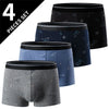 4-piece MEN'S FASHION Printed Underwear Breathable Crotch Boxers for Teenagers Comfortable plus Size Underwear up to 6XL.