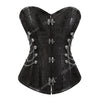 Steampunk Corset Women Plus Size Pirate Corset Top Overbust Halloween Lace Up Costume Gothic Steampunk Corset Metallic Red Brown