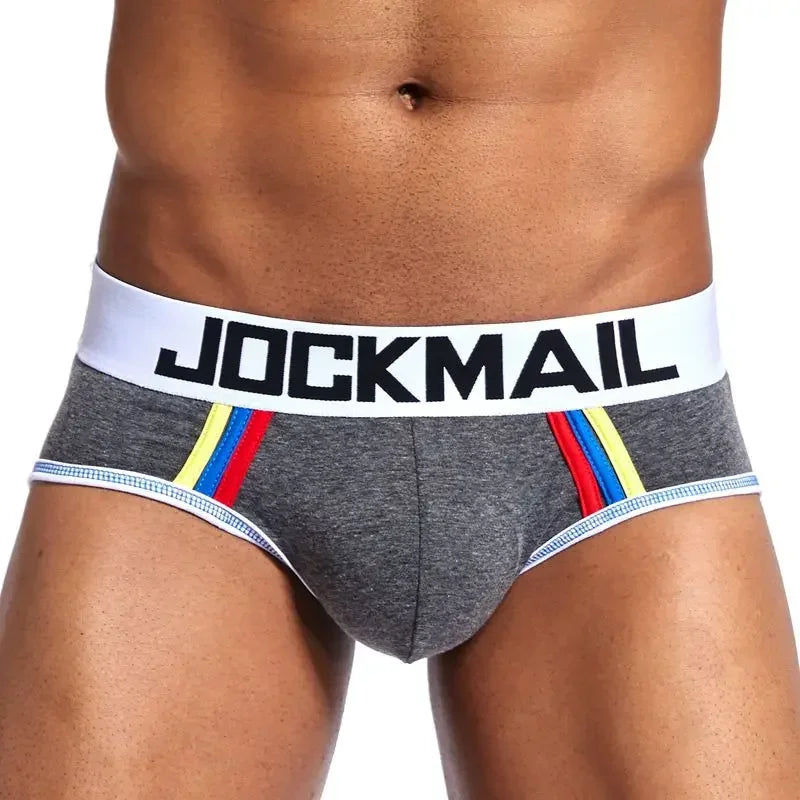 Cotton Men Underwear Boxer Brief Sexy Gay Penis Pouch Push Up Calzoncillos Hombre Slip Cueca Gay Underwear Male Panties