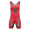 Men’s Zip-Front & Back Wrestling Singlet – Sleeveless Compression Bodysuit | Breathable Stretch Fit | Powerlifting, Gym & Performance One-Piece