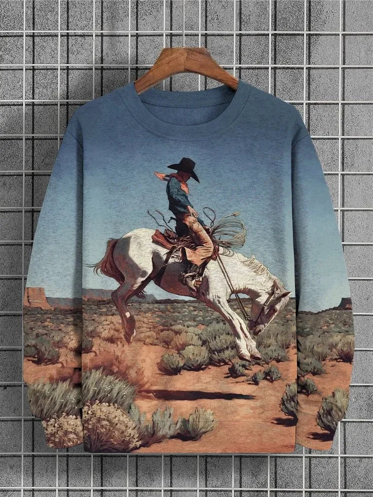 2025 Men's Animal Sweatshirts Long Sleeve Sweatshirt Crew Neck Fashion 3D Printed Japanese Art Prints Casual Sweatshirts