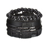 MeMolissa New Fashion Braided Wrap Leather Bracelets for Men High Quality Vintage Charm Wood Beads Ethnic Tribal Wristbands