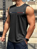 Summer New Trend Men's Pull-Over Crew Neck Vest Mesh Fitness Breathable Vest Blazer Men's Quick Drying Sweat Absorption T-Shirt