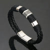 Trendy  Leather Bracelets Men Stainless Steel Multilayer Braided Rope Bracelets For Male Bracelets Jewelry Pulsera Hombre