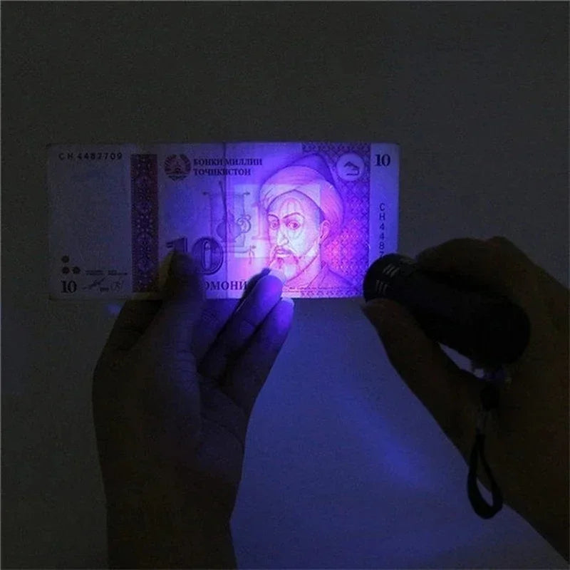 UV Flashlight 395nm Black Light Flashlights Ultraviolet Lamp UV Torch UV Light Detector for Pet Urine Stains Scorpion