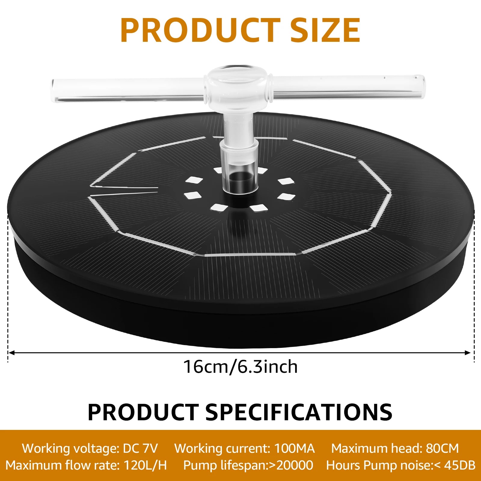 New Solar Water Fountain 2.5W Efficient Bird Bath Fountain with Rotatable Nozzles and LED Lamp Versatile Solar Water Pump Kit