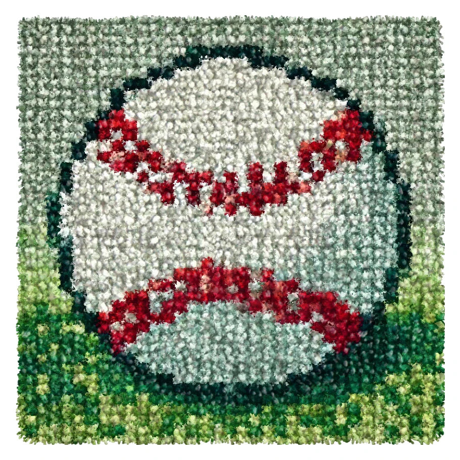 Carpet Embroidery Latch Hook Kit Football Rugby Basketball Undefined Latch Hook Rug Button Pad Package Smyrna Package Carpet DIY