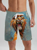 Funny Animal Ducks & sheep pattern men's Beach Shorts 3D Printed men's Shorts Summer Hawaiian Swin Trunks Vacation men's Clothes