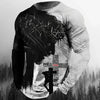 Fashion Casual Men's Long Sleeve T-Shirt 3d Printed Retro Jesus Christ Street Personality Loose O Collar Harajuku Oversized Top