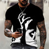 Christian Mens Clothing T Shirts Oversized T Shirt Gothic  Jesus Christ Cross 3D Print O-neck Tops Vintage Hip Hop Short Sleeve