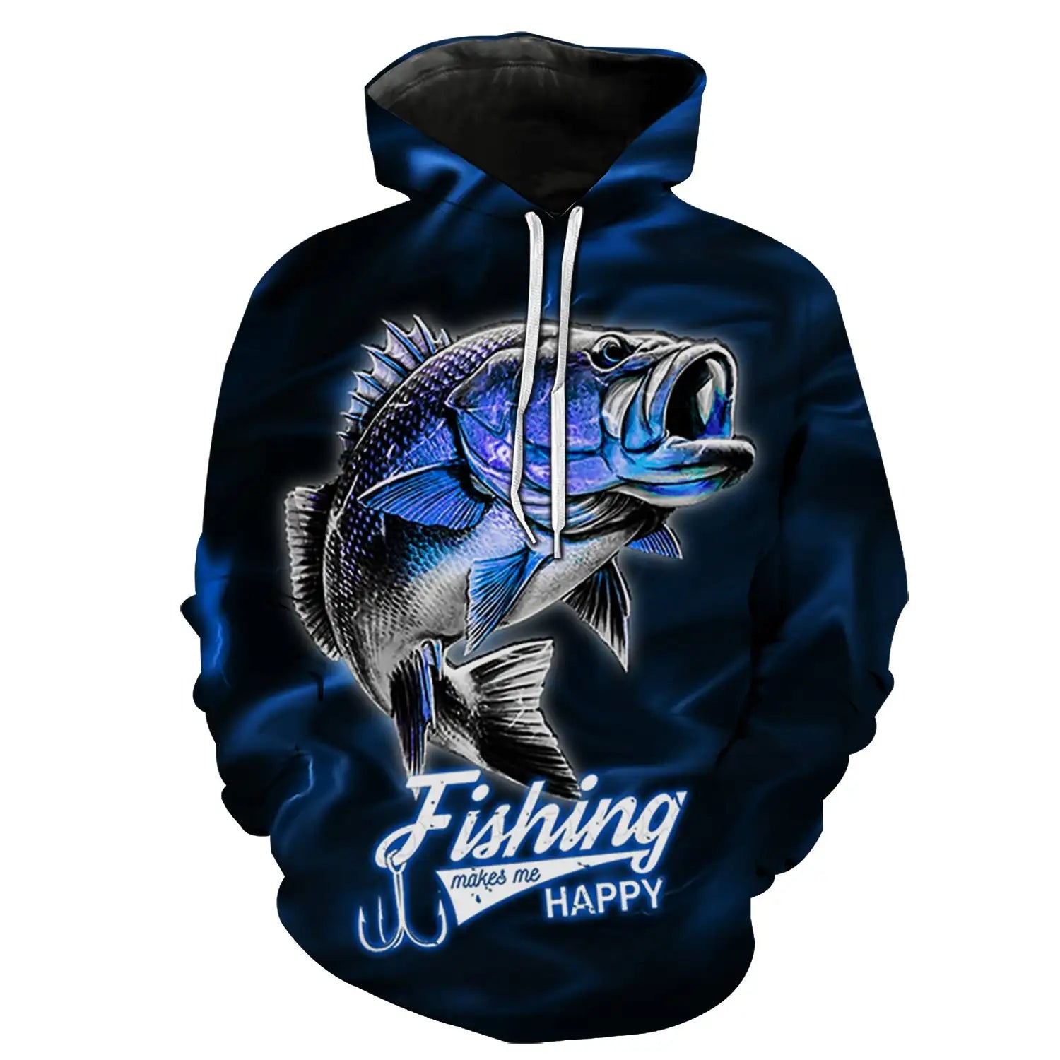 2023 New 3D T-shirt Hoodie Street Apparel Men's 3D Pullover Academy Role Playing Costume Designer Fish Reaper