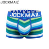 Jockmail boxers hombre Cotton Striped sexy low-rise mens underwear young couple calzoncillos hombres boy panties 4pc