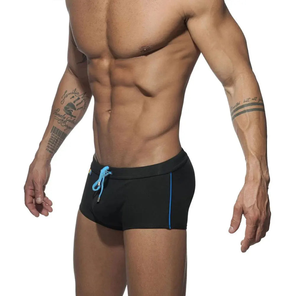 Sexy Briefs Swimming Trunks Tight Stretch Rainbow bathing suit men Brand Surf Summer Beach Sports Pants Push-up Men Swimwear