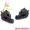 Dragon Head Statue Natural Gemstone
